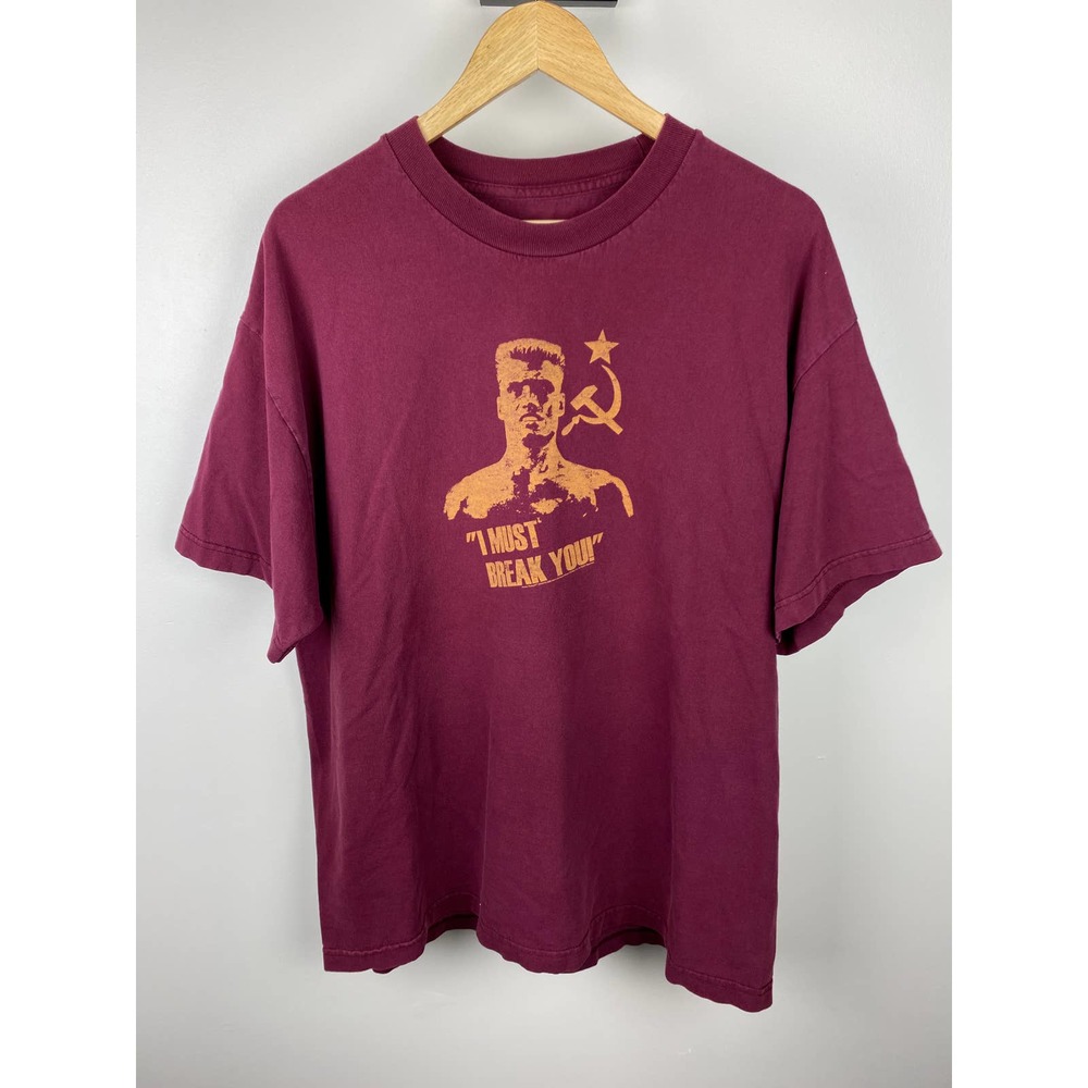 2004 - Ivan Drago "I Must Break You!" Rocky 4 Movie Tee MGM Studios Boxing - XL